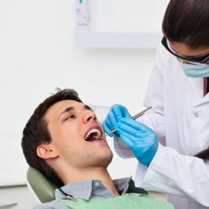 men visit dentist first